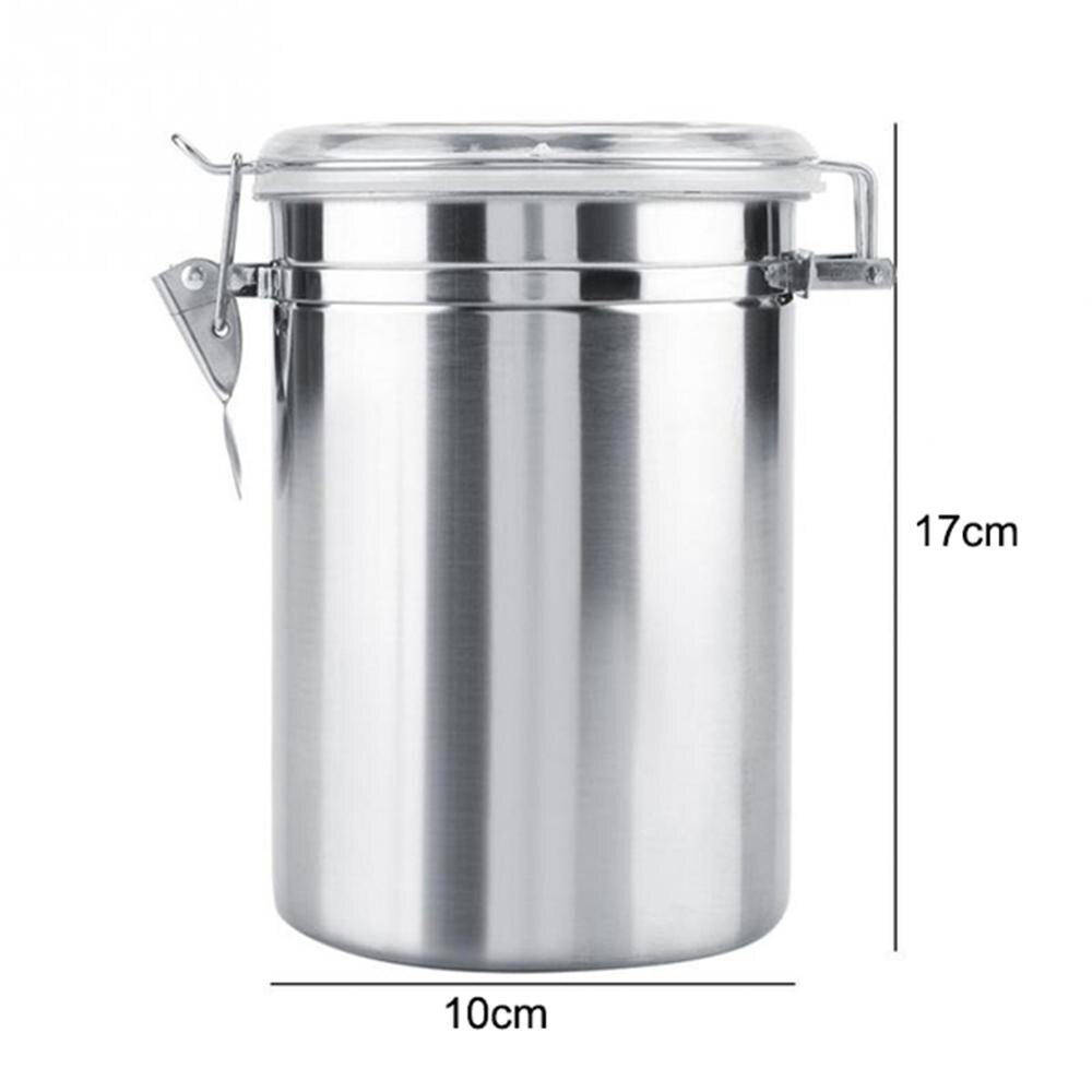 4/5 tommers metallforseglet boks melkepulver kaffebønner te tankbeholder med deksel: 4 tommer 170mm