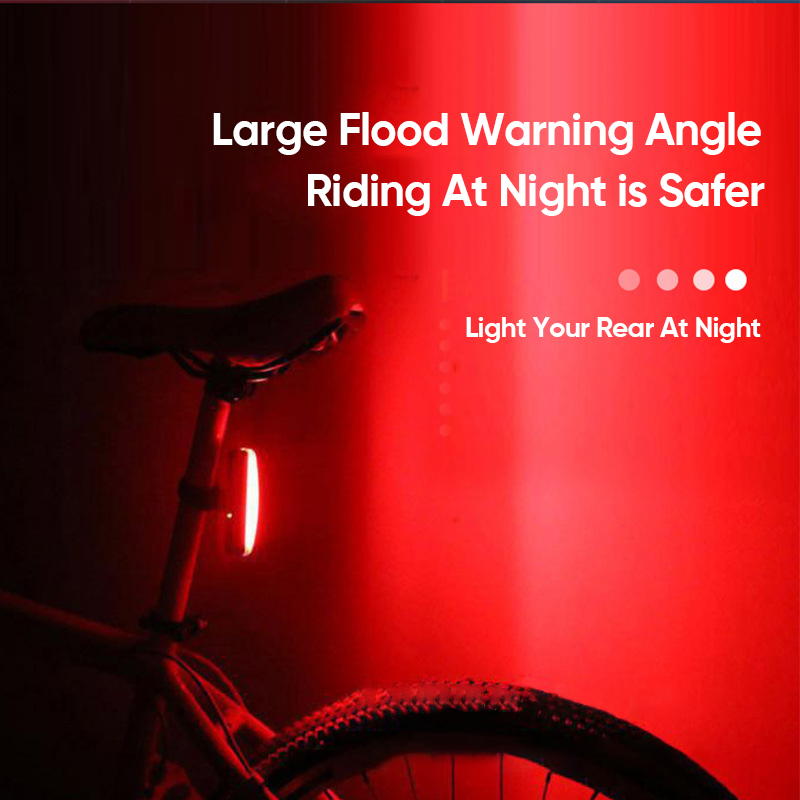 Feu arrière de vélo 6 Modes LED voyant d'avertissement de vélo lampe de poche arrière étanche sécurité vtt vélo vtt casque lumière lampe de cyclisme