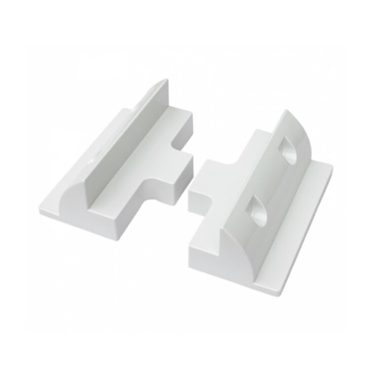 Abs 180Mm Korte Side Pv Zonnepaneel Montage Montagebeugel Spoiler Voor Dak Caravan: white