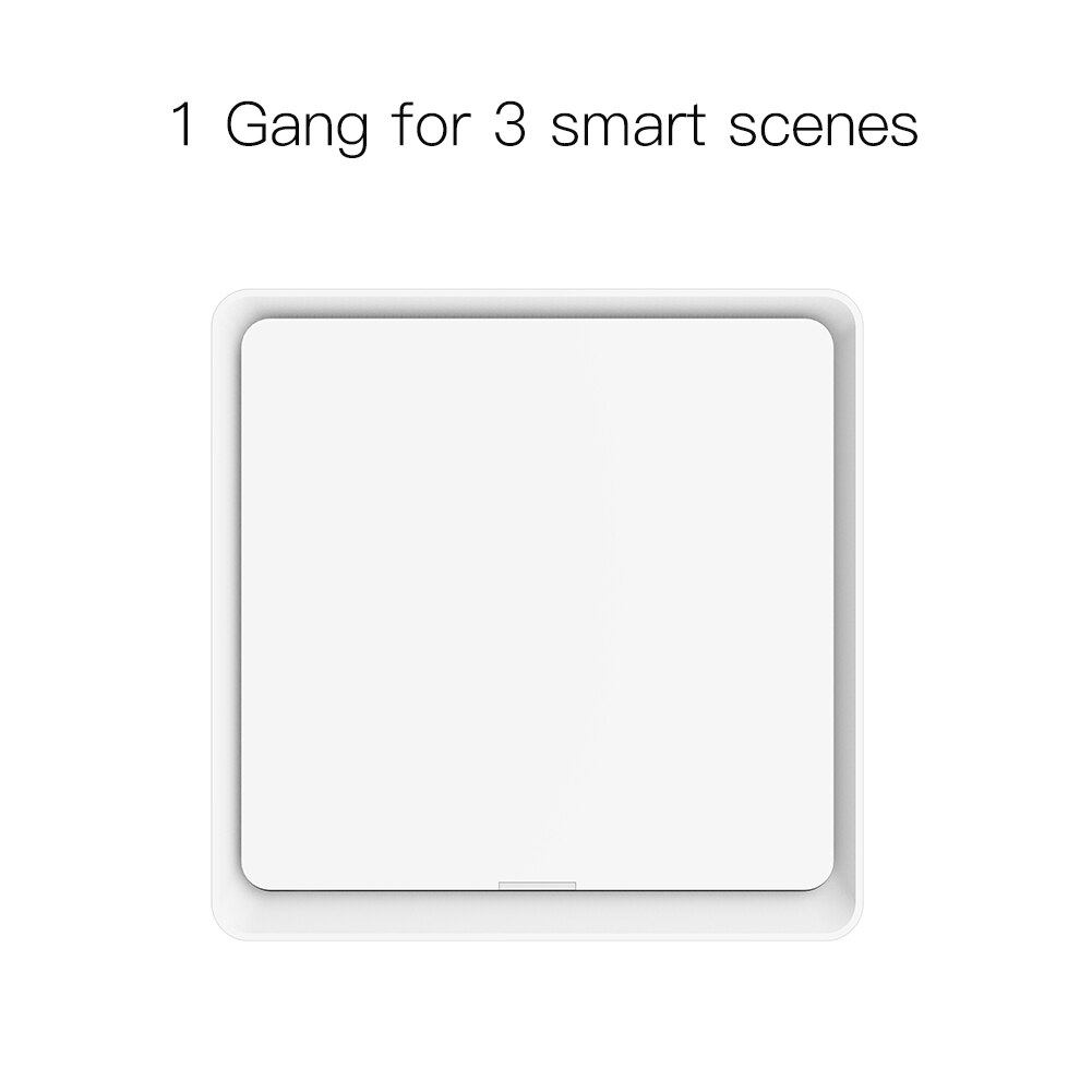 4 Gang Tuya ZigBee Wireless 12 Scene Switch Push Button Controller Battery Powered Automation Scenario for Tuya Devices: 1 Gang