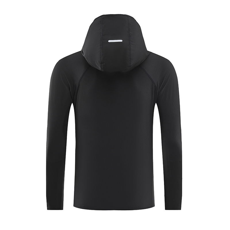 Laufjacke, reflektierend, für Höhle Sommer, schnell trocknend, für Fitnessstudio, mit Kapuze, Joggen, Sonnenschutz, Angeln, draussen, Wandern, atmungsaktiv, dünne Jacken