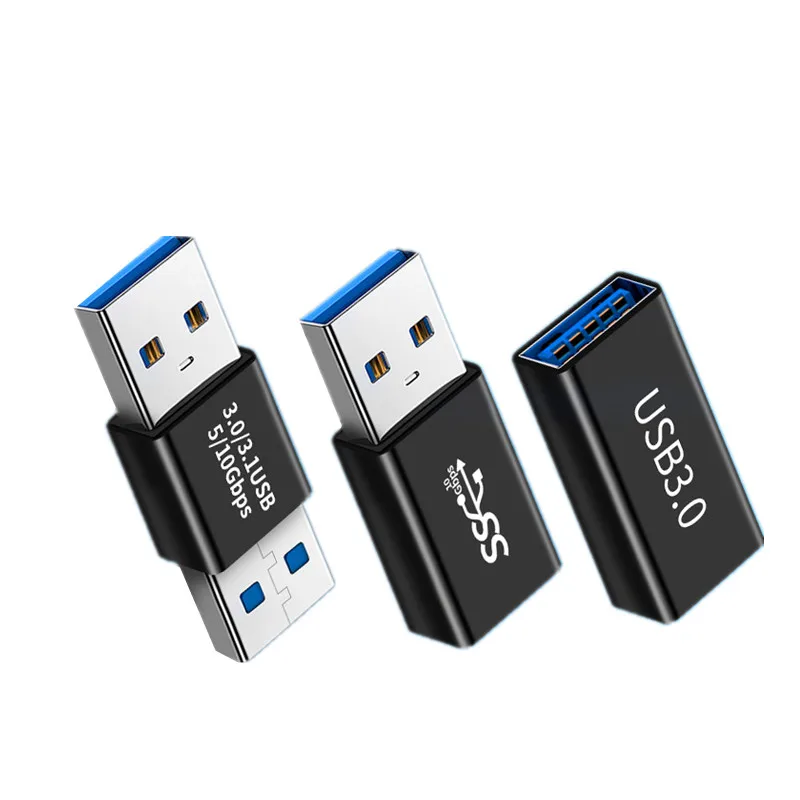 1 stk. usb 3.0 adapterkontakt hann-hunne fhan-hunn hann-hunn omformerkobling vekslerkontakt slitesterk for bærbar pc