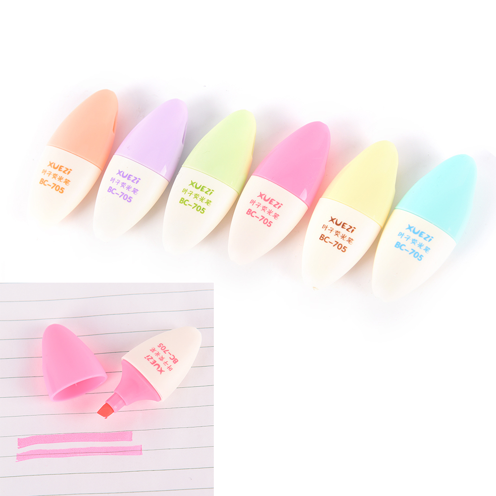 dauerhaft 6 teile/los Süssigkeit Farbe Mini Textmarker stift Marker stifte schreiben schule liefert kawaii schreibwaren
