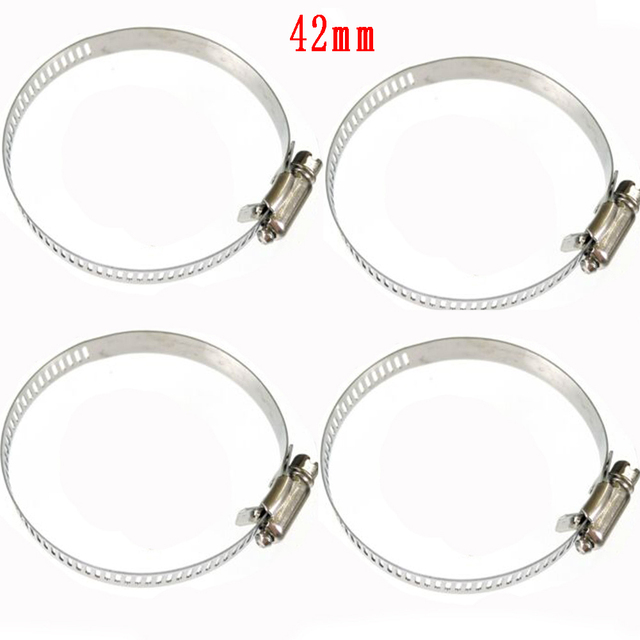 Auto Tube Vent Clips 25/42//60/75mm 4pcs Practical To Use Stainless Steel: 42MM