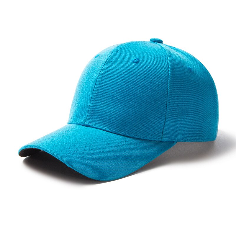 Light Board Solid Color Cap Men Cap Baseball Outdoor Sun Hat mujer black: Blue