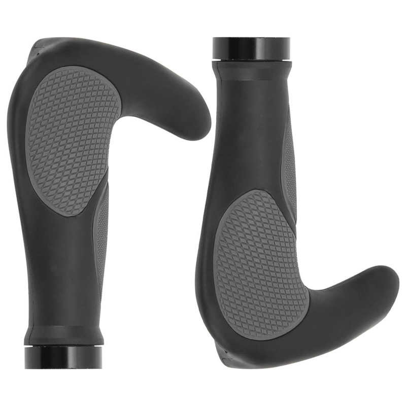 Poignées de guidon de vélo vtt, repose-main, 22.2mm, en corne de bœuf, verrouillage bilatéral