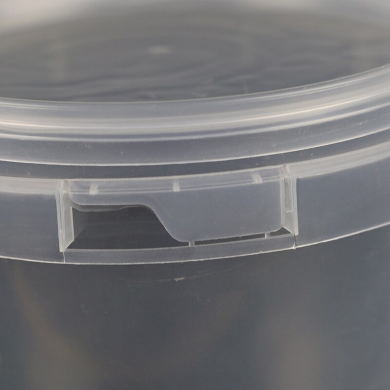 Transparent Plastic Bucket with Handle and Lid Good Sealing Storage Container Portable Laundry Condensation Bead Storage Box