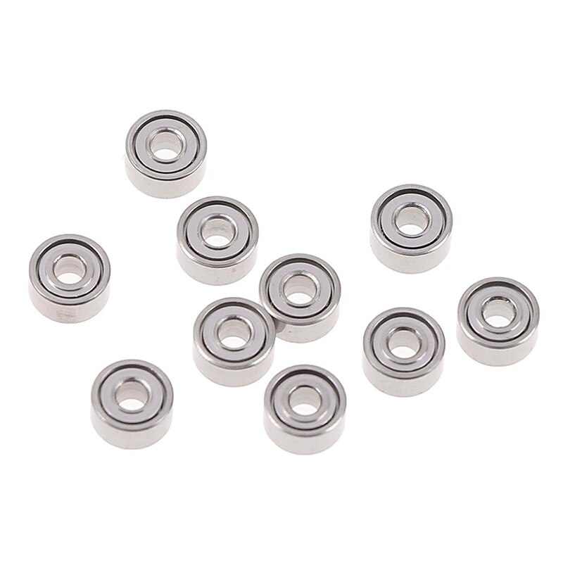10 st 681 xzz 1.5 x 4 x 2mm öppna miniatyrlager kul mini handlager spinner axlar tillbehör