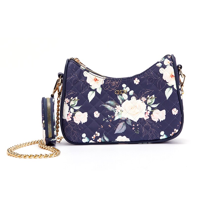 Chch half mood tasker til damer fishion flower pattern key iphone holder tasker til kvinder