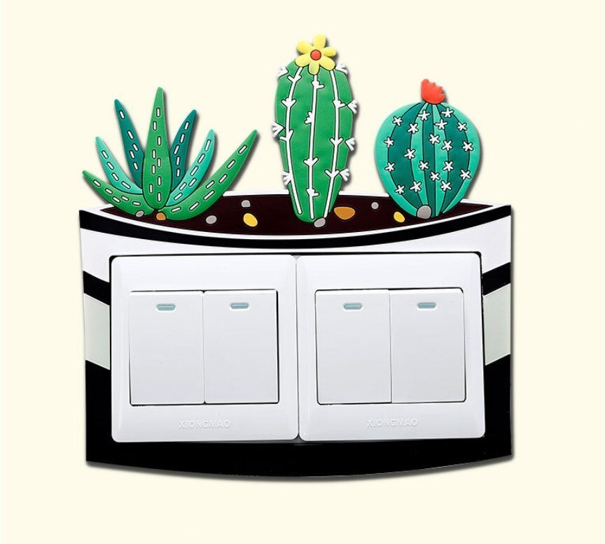 decor for room frame outlet wall light cover pared switchs funda apagadores y contactos de sticker on socket plug protector ligh: 1