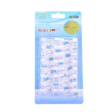 20 stücke Finisher Draht Klemme Hause Ätherisches Draht Selbst-Adhesive Organizer Kabel Clip Verschluss Halter Telefon Linie Schnalle Clips: Transparent 16pc