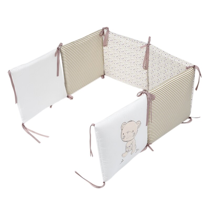 6 sztuk łóżeczko dla dziecka ochraniacz osłona robić łóżeczka klocki łóżeczko dla dziecka ochraniacz robić łóżeczka w łóżeczku łóżeczko zderzak bezpieczeństwo bawełna mieszanka łóżeczko dla dziecka ding zestaw szyna