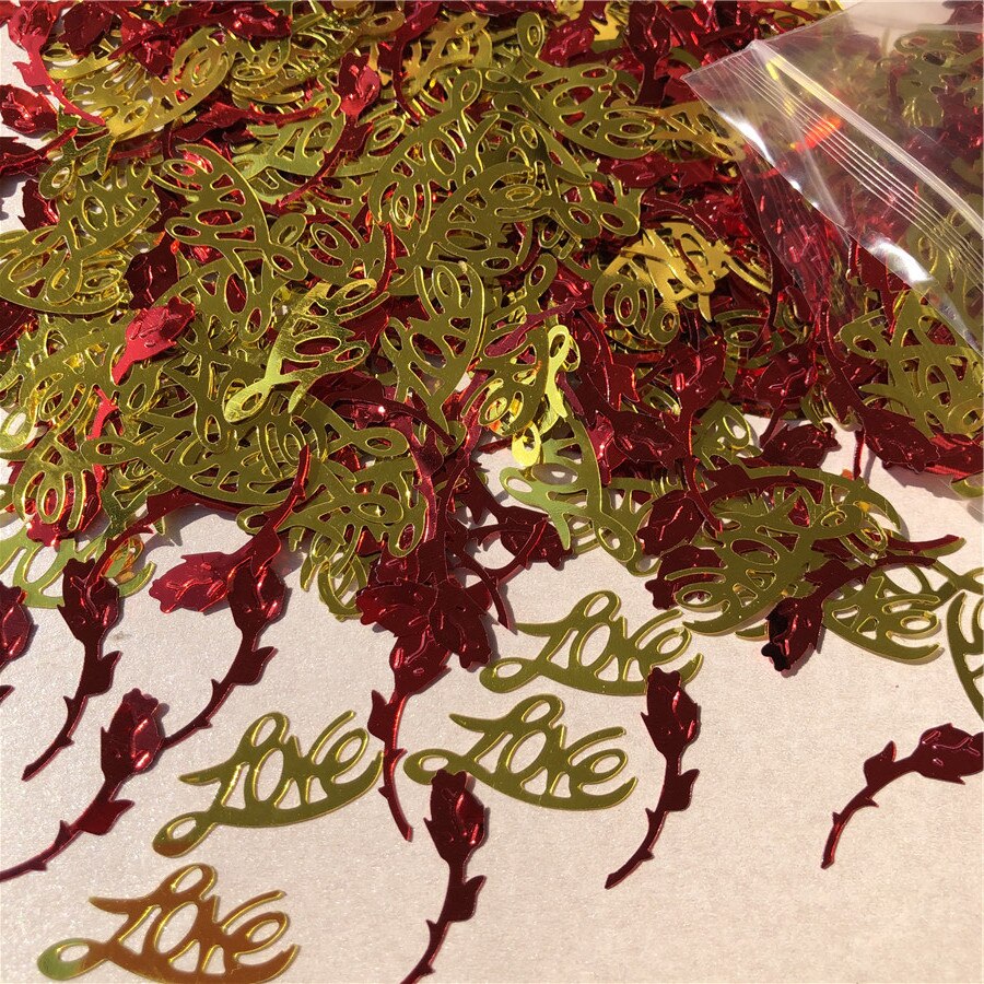 100 Confettis Cœur En Bois Pour Mariage | Décoration De Table | Boîte Inclus | Motif Love