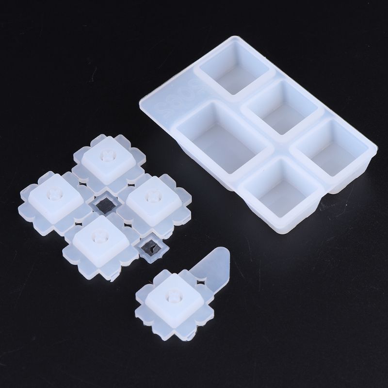 1 Set Manual DIY Mechanical Keyboard Key Cap Silicone Mold UV Crystal Epoxy Molds Handmade Crafts Making Tools