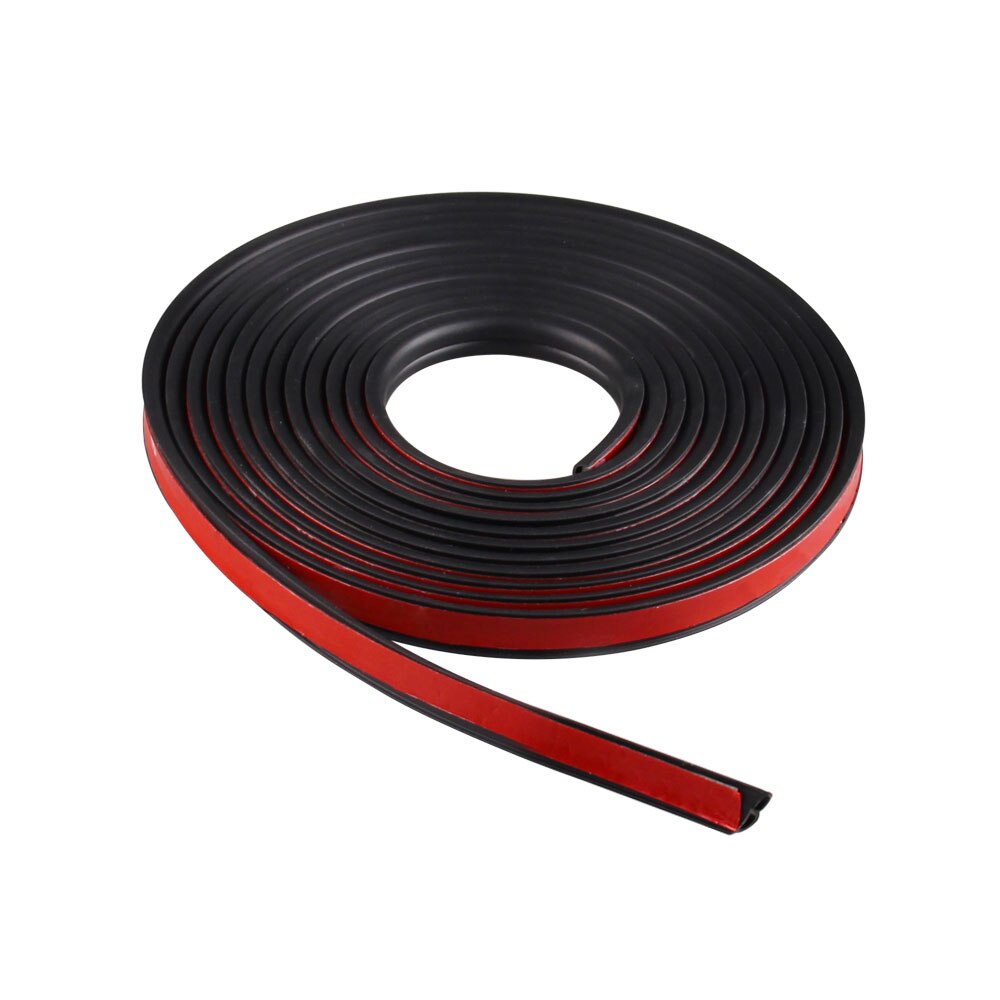 5M Burlete Espuma Goma Negro Puerta Delantera Coche Cinta de Sellado Acústico Adhesivo Resistente al Agua Aislante de Sonido Ruido Tipo B Puerta Trasera Vehículo Universal Tapa Maletero Tira Insonorizante Impermeable