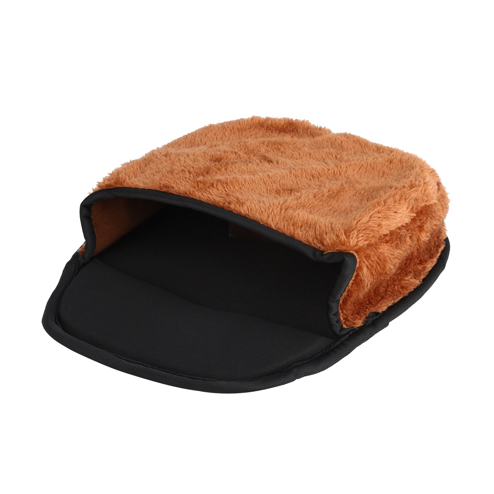 Alfombrilla de ratón calefactable con USB, calentador de manos con muñequera, cálida, marrón para invierno, para jugadores, teclado, PC y portátil