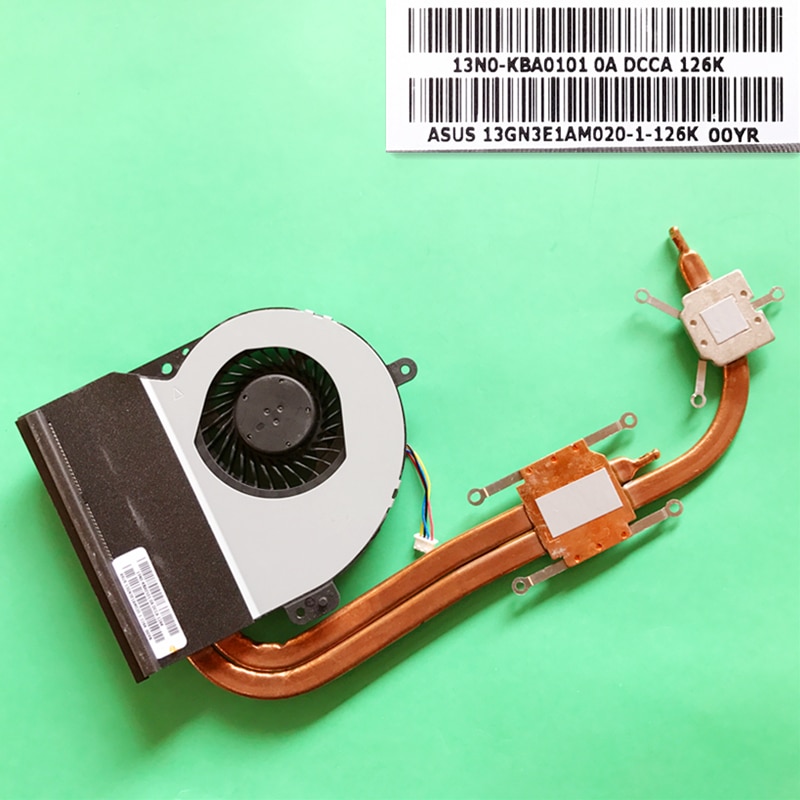 Disipador de calor para ventilador de CPU, módulo de tubo de cobre para Asus K53SD, KSB06105HB-AL10, KSB06105HB-AL10, KSB06105HB, AL10,