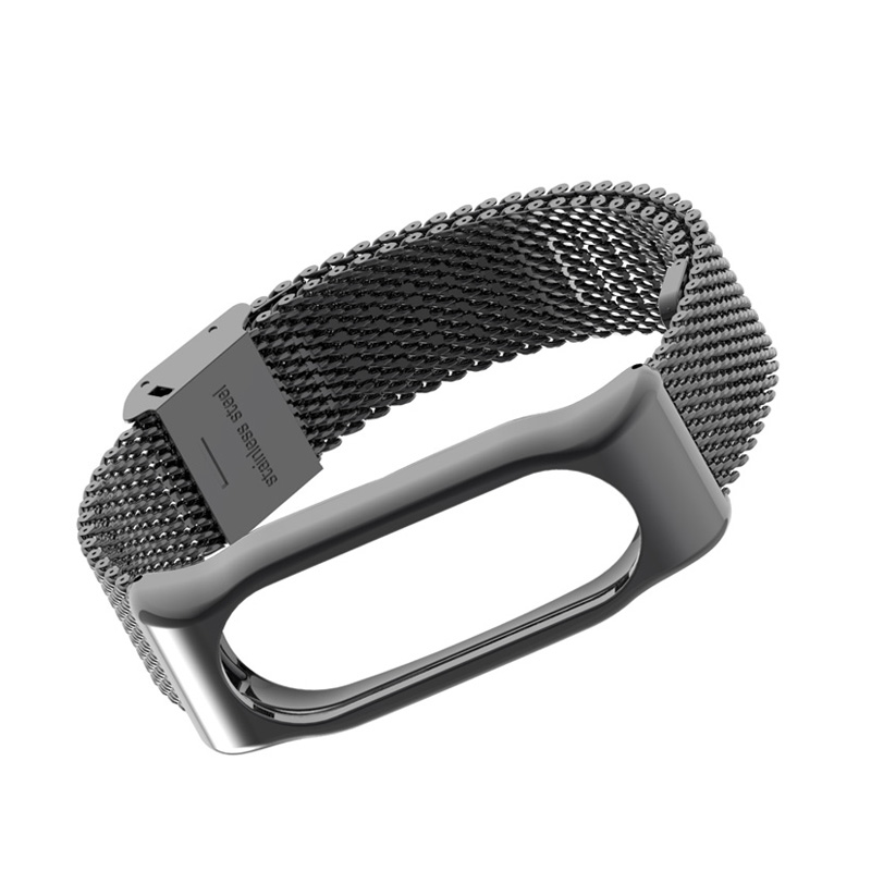 For Mi Band 2 Strap Metal Wriststrap Stainless Steel Bracelet for Xiaomi Mi Band 2 Smart Accessories Wristband Miband 2 Strap