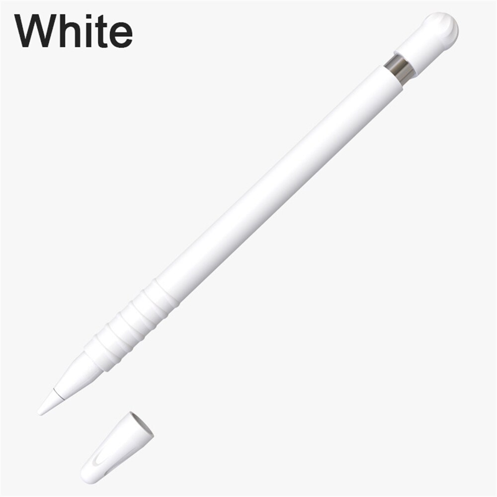 Weiche Silikon Schützende Beutel Taschen wtih 2 Tipps Nib Abdeckung Hülse Wrap Spitze Halter Für Apple Bleistift 2 iPad Pro: Style2 white