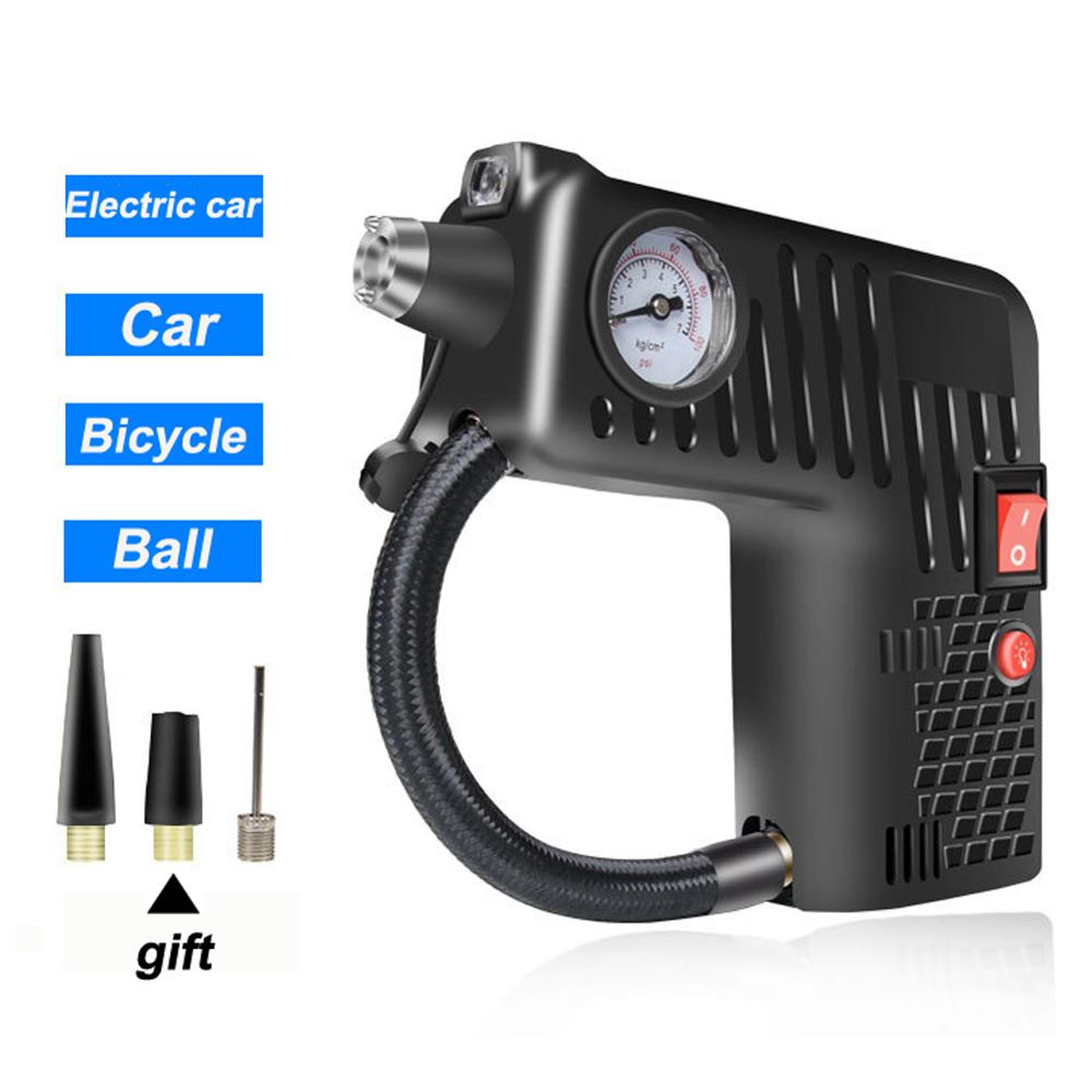 12V LED Portable Air Compressor Pump Tire for Electric Auto Car Bike Tire Inflator Pump