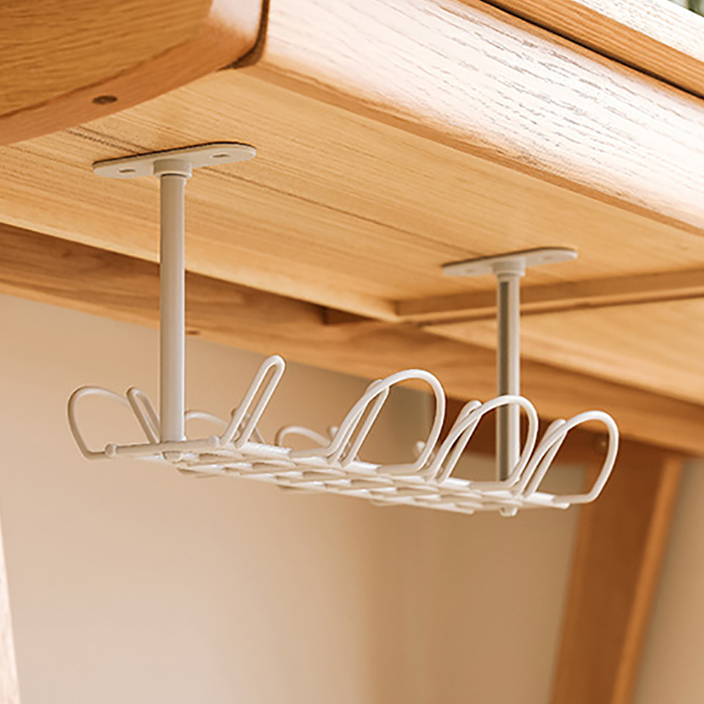 Support de rangement sous Table, étagère à câble, support de prise inférieure de Table, support suspendu, finition de ligne, organisateur de fil de bureau