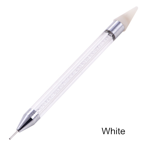 Crystal Pick Up Pencil Flatback Rhinestones Picking Up Tools DIY Beads Studs Picker Clothes Diamond Picker B1145: White