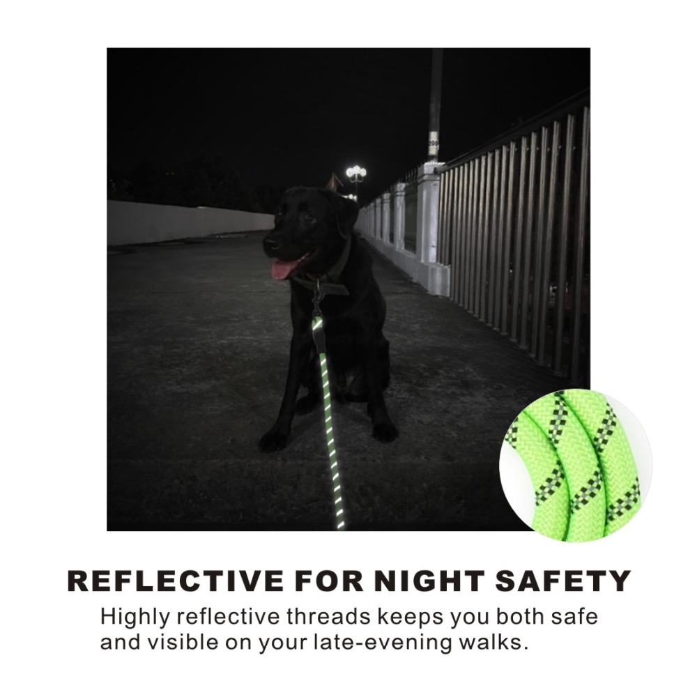 Reflecterende Grote Hondenriem Nylon Touw Pet Training Riemen Lange Lood Hond Veiligheid Bergbeklimmen Touw Voor Medium Grote Grote dog4