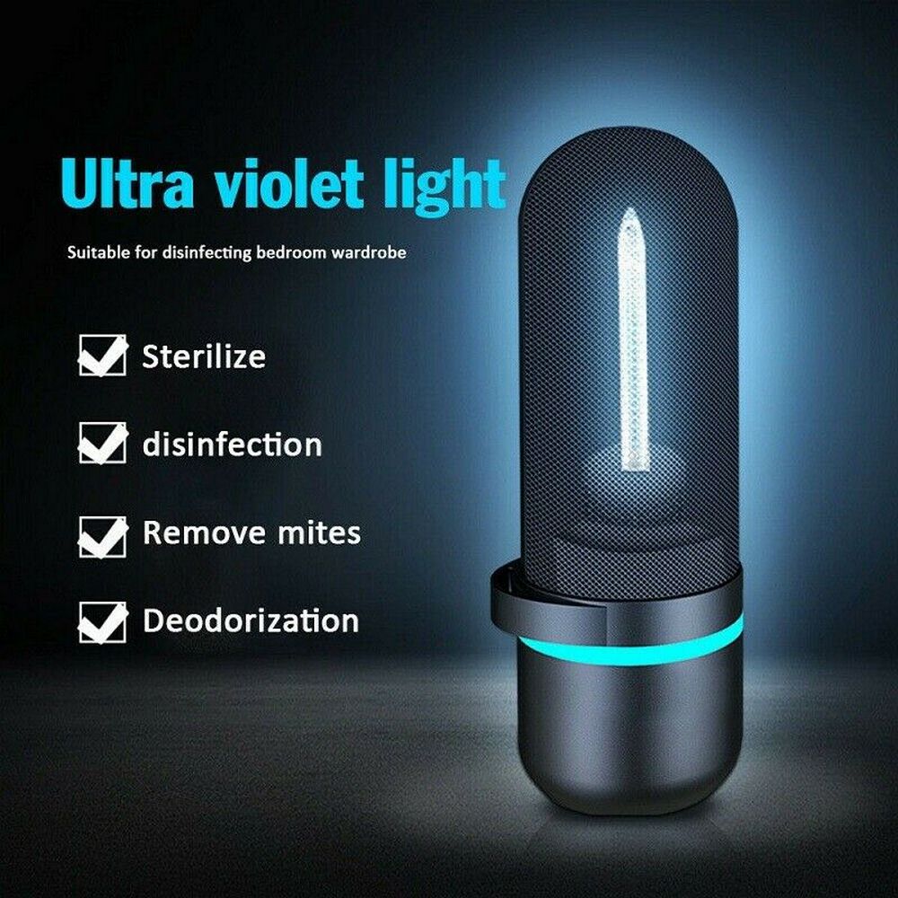 UVC Ozone Disinfection Ultraviolet Germicidal Lamp Steriliser Light UV Portable for Home Bathroom Clean Air Kill Mites