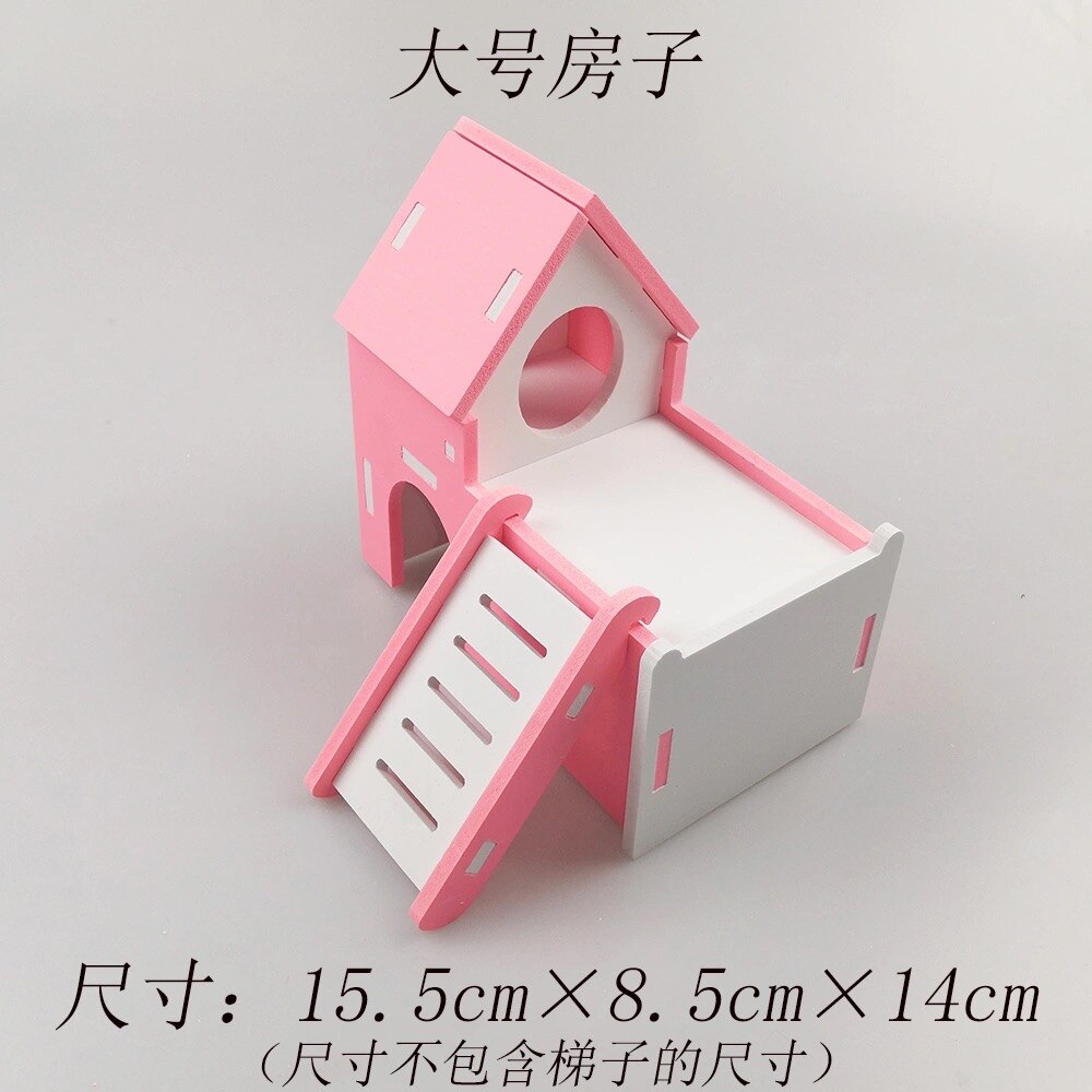 Maison pour hamster, nid, maison de couchage, fournitures en bois, mignon, mini, petit animal, lapin, hérisson, animal de compagnie, cabane en rondins