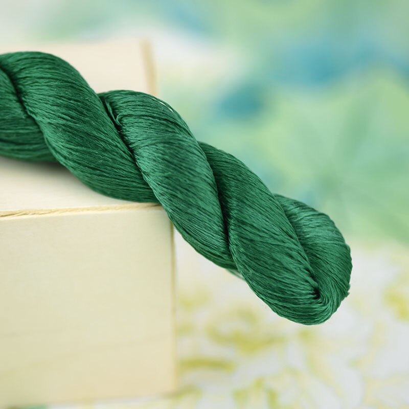 1pcs/400m silk embroidery thread / 100% silk thread /hand embroidery embroider cross stitch/dark green series/6 gradient colors: 4