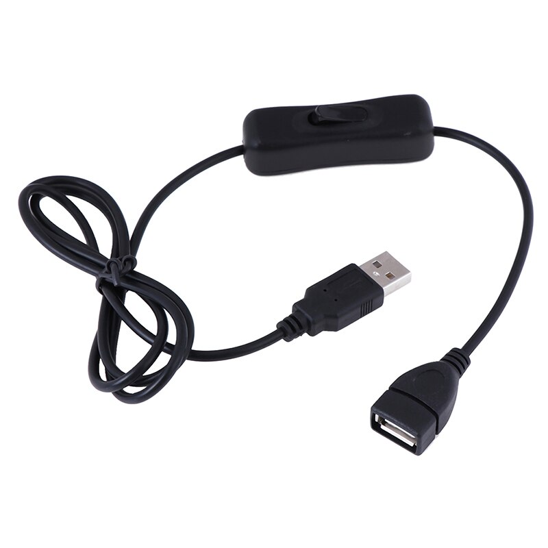 1M USB Kabel Männlich zu Weiblich Schalter AUF aus Kabel Umschalten LED Lampe Energie Linie Schwarz Elektronik Datum Umwandlung