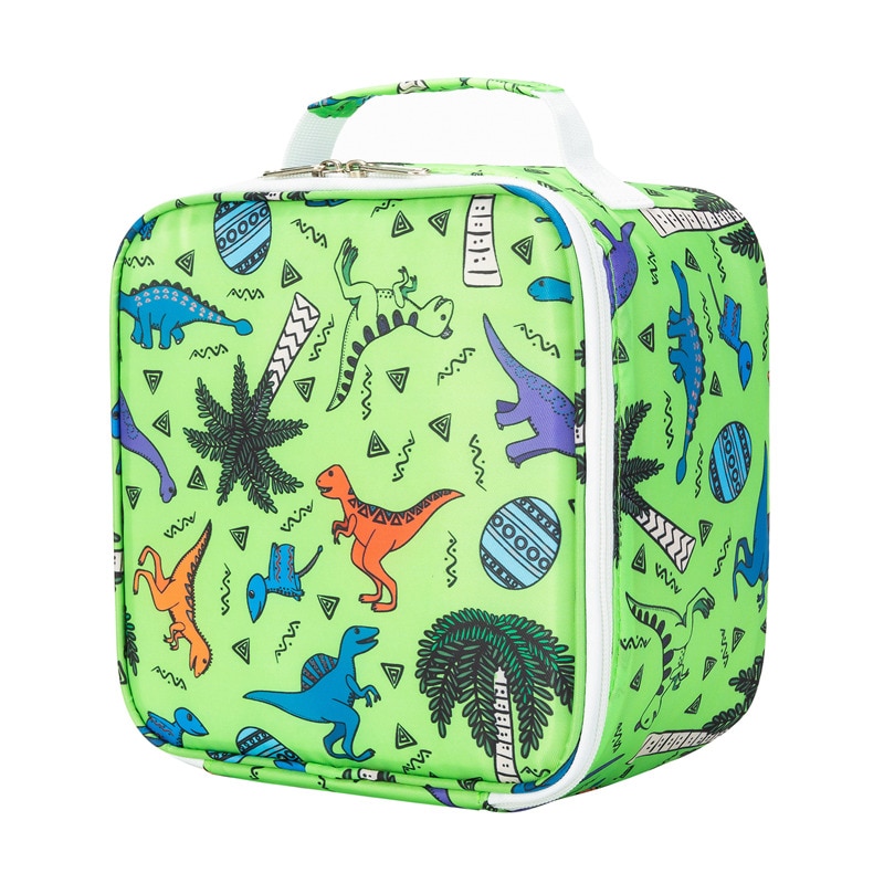 Heopono Full Cartoon Printed Polyester Thermal Insulated Cooling Box Bag Fitness BPA free Promotional Unique Printed Lunch Bag