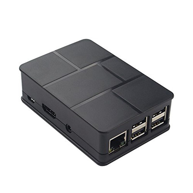 Voor Raspberry Pi 3 Model B ABS Case Zwarte Beschermhoes Cover Shell Behuizing voor Raspberry Pi 3 Model B