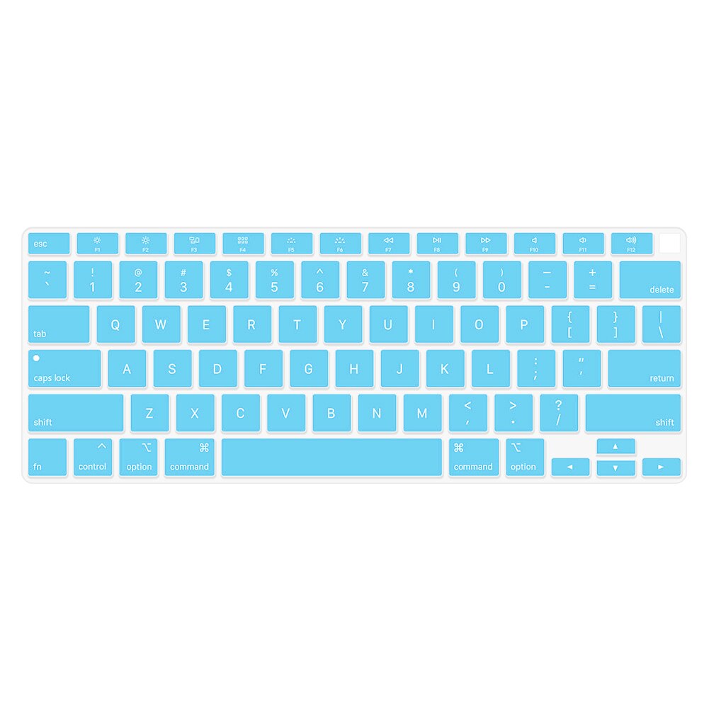 Waterproof Laptop Keyboard Protective Film For Apple Macbook Pro Air 13 inch A2179 Notebook Keyboard Cover Silicone Skin Case: US Sky Blue