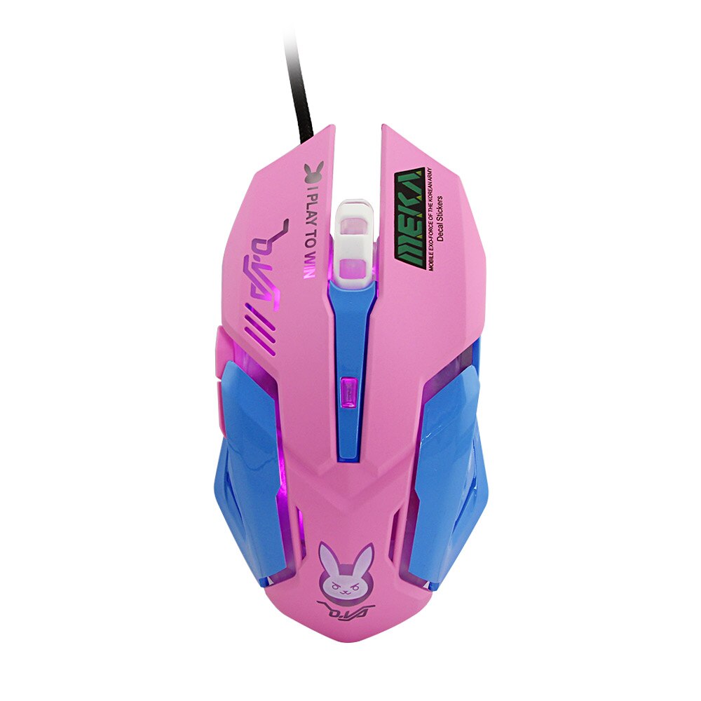 USB Optical Mouse Wired Gaming Mouse 2400DPI Computer Pink Mice For PC Laptop Ergonomic Office Wire Mice for Gamer Home Office