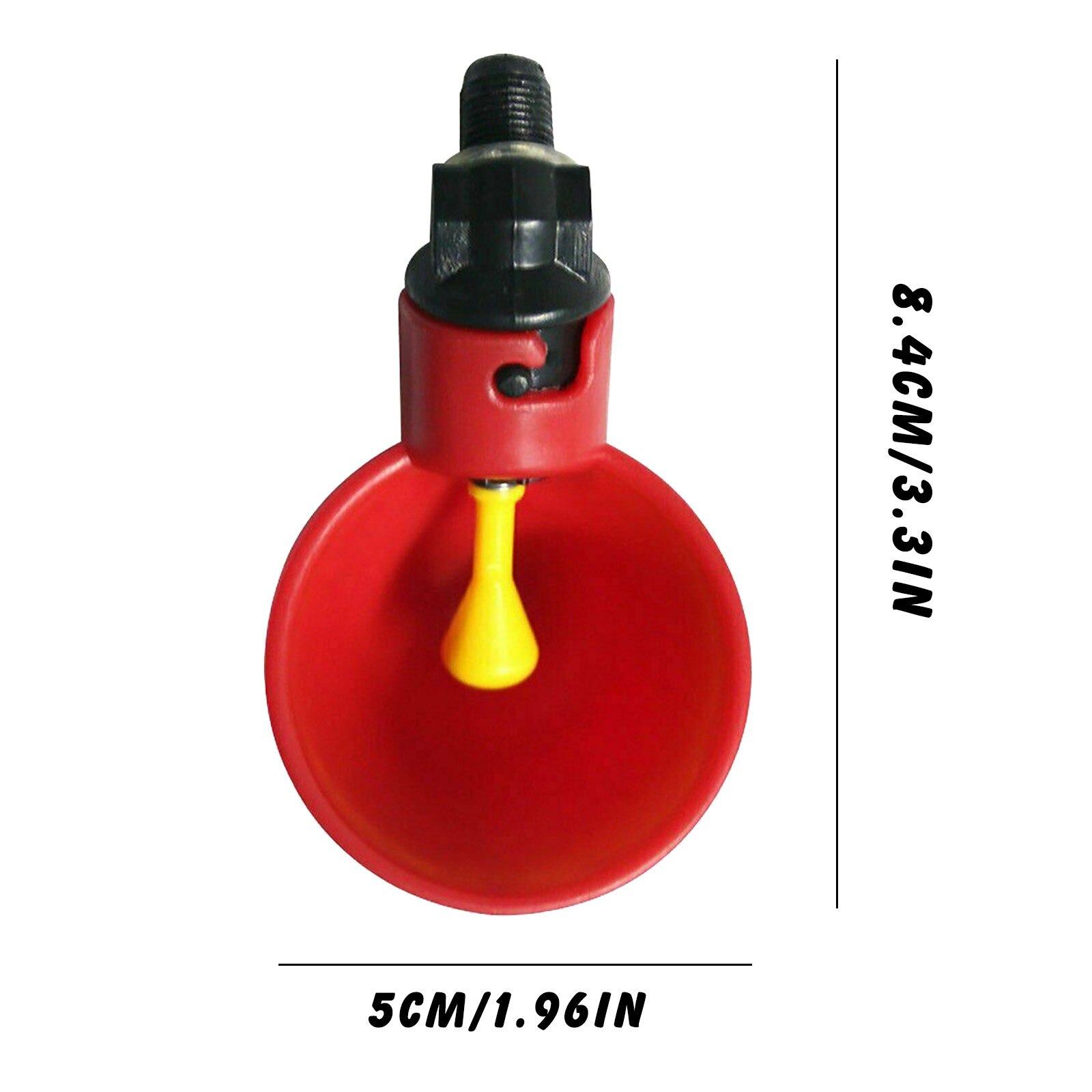 1 Pcs Chicken Drinking Cup Automatic Drinker Chicken Feeder Plastic Poultry Water Drinking Cups Easy Installation With Screws