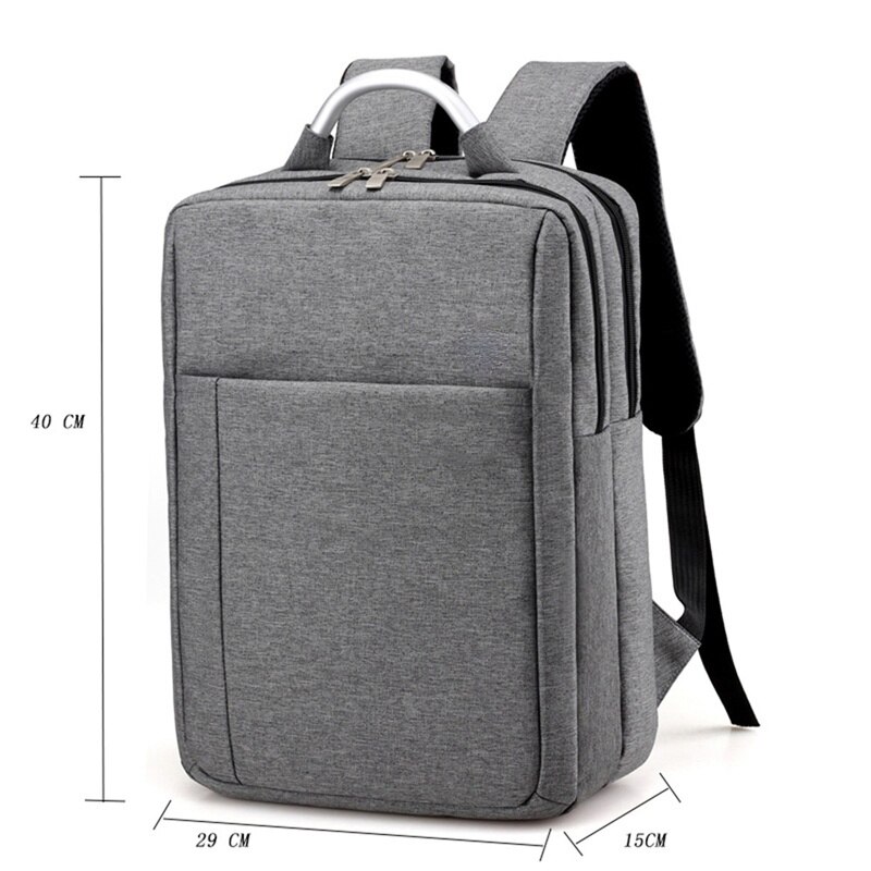 Mochila cuadrada sencilla para hombre, bolsa de tela Oxford para ordenador portátil de negocios, resistente al agua, de ocio, de , nueva