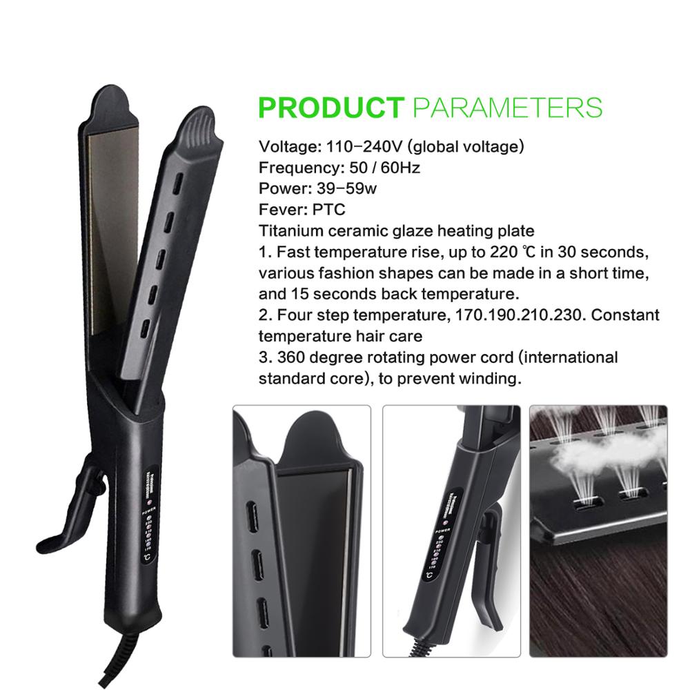 lisseur Hair straightener flat iron ion straight hair iron ceramic heating hair salon negative ion hair straightener prostownica