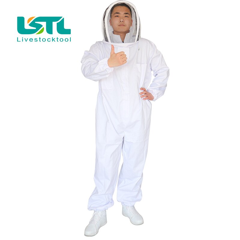 Cotton Full Body Beekeeping Clothing Veil Hood Hat Clothes Jacket Protective Beekeeping Suit Beekeepers Bee Suit Equipment