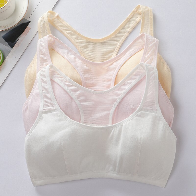 Adolescente Biancheria Intima Della Ragazza Pubertà Giovani Ragazze Piccolo Bra E Pellicole Per Cofano Bambino Teen Reggiseno di Formazione per I Bambini Adolescenti Ragazza Indumenti Intimi di Cotone Morbido