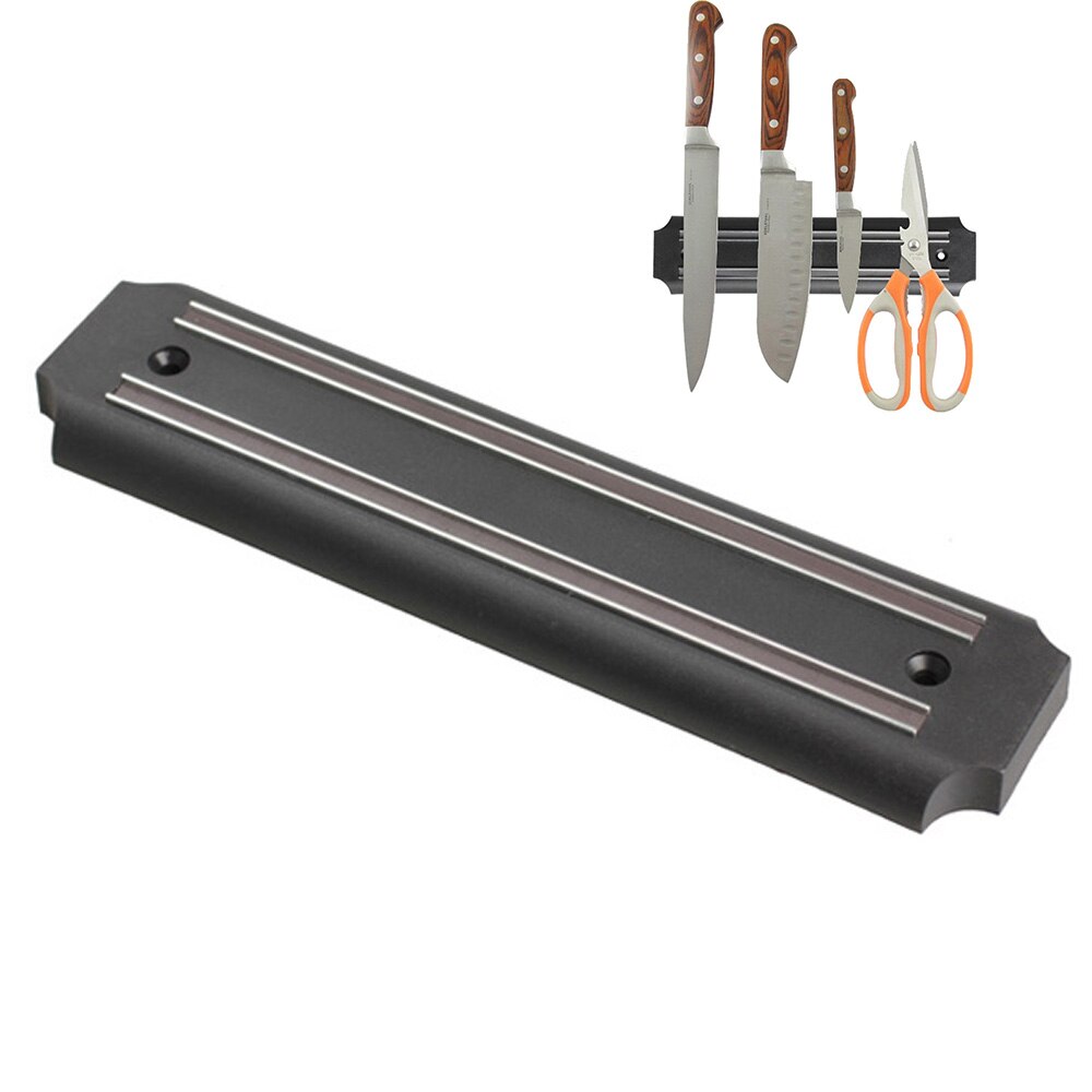 Stærk magnetisk knivholder vægmontering blokmagnet værktøjsstøttehylde til rustfrit stål metalkniv køkkentilbehør