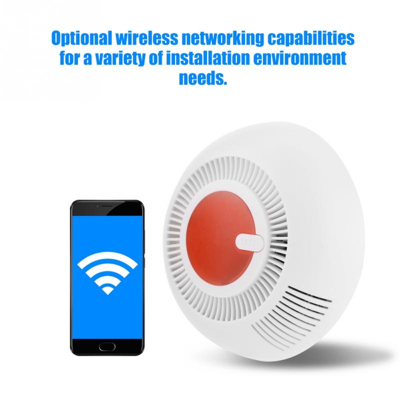 Independent Fire/Smoke Sensor Smoke Detector Smart Alarm Sensor For Home Safety Security