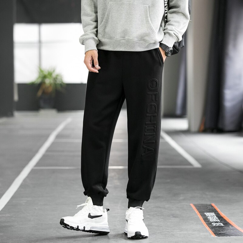 Mäns höst träningsoverall man byxor street wear träningsbyxor
