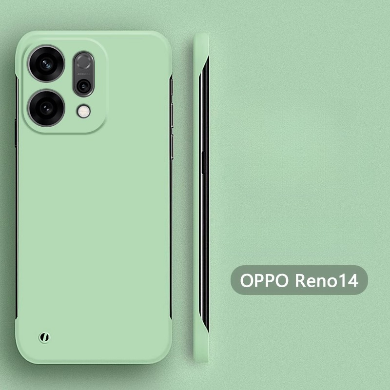Husă de telefon ultra subțire, fără ramă, mată 14 rezistentă la șocuri, fără margini 14 pentru oppo reno 14 13 5g: Aluminiu / Albastru cerul