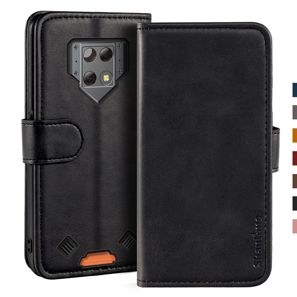 Case For Blackview BV9800 Case Magnetic Wallet Leather Cover For Blackview BV9800 Pro Stand Coque Phone Cases: For Blackview BV9800 / Black