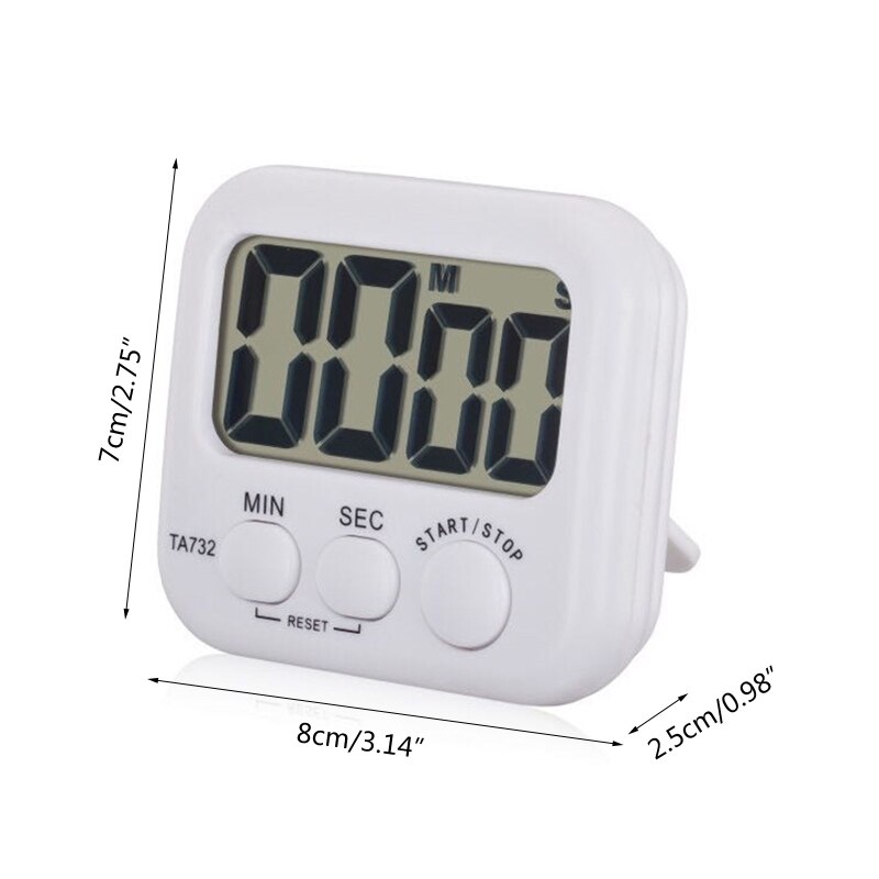 Digital Kitchen Timer, Large Screen Large Font Display,Magnetic Back Timer