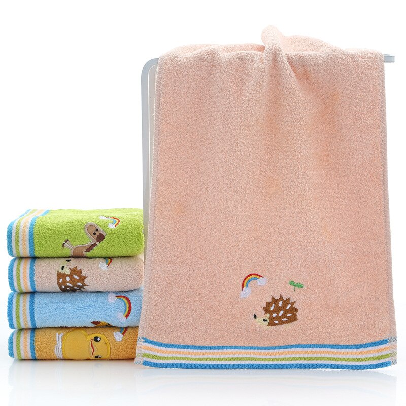 Lasten kasvopyyhe jokapäiväiseen elämään eläinkuvioinen pehmeä puuvillainen unisex kasvopyyhe lapselle 25 x 50cm suorakaiteen muotoinen kasvopyyhe: C2