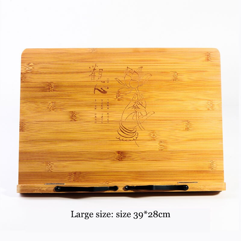 Djustable Reading Rest Tablet Cook Home Study Room Book Holder Foldable Cookbook Stand Pages Fixed Kitchen Bookends Shelf Wood: 9