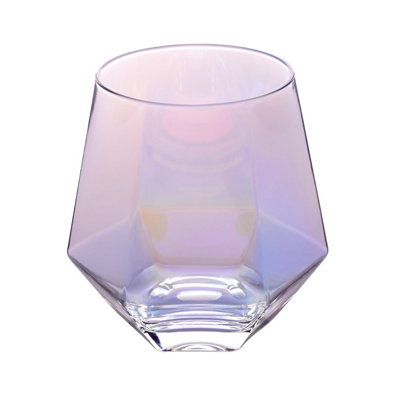Farge frostet sekssidig whiskyglass brennevinsglass hjem phnom penh vannglass juicekopp diamantglass: A3