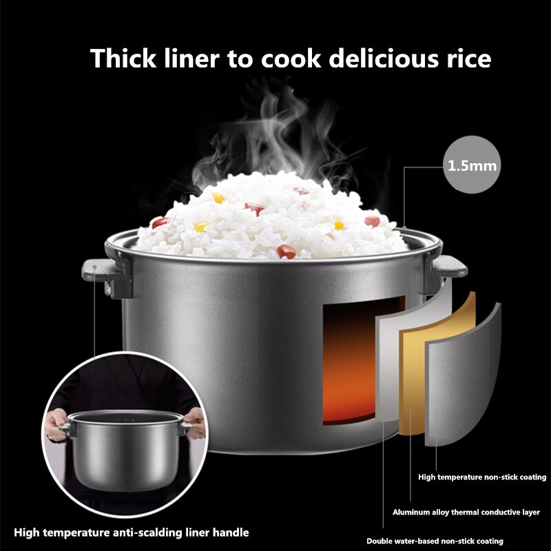 Rice cooker, mini multifunction for 1-2 people, household intelligent small capacity rice cooker